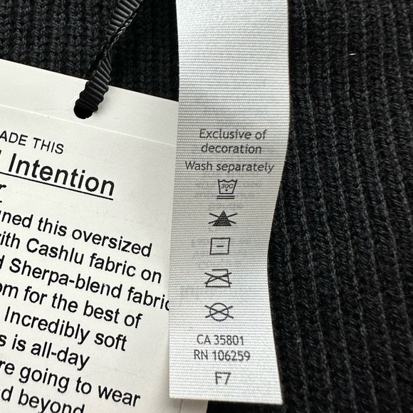 NWT Lululemon Restful Intention Sweater
Black Heathered Core Dark Grey size M - Picture 10 of 12